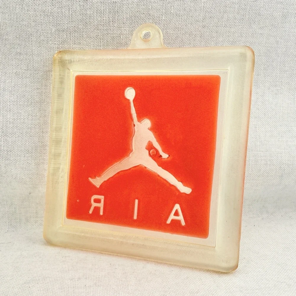 Nike‎ Air Jordan Jumpman Shoe Hangtag Acrylic Plastic Keychain 2.5